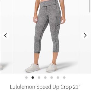 RARE Lululemon Seawheeze Speed Up Crop